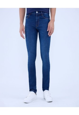 Jean Para Hombre Slim Color Azul Oscuro Marca Ostu #60160404 Ostu