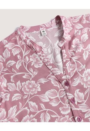 Blusa  Para Mujer Manga 3/4 Color Morado Marca Ostu #40121230