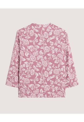 Blusa  Para Mujer Manga 3/4 Color Morado Marca Ostu #40121230