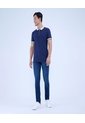 Jean Para Hombre Slim Color Azul Oscuro Marca Ostu #60160404 de Ostu