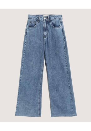 Jean Para Mujer Wide-Leg Color Azul Marca Ostu #40160655