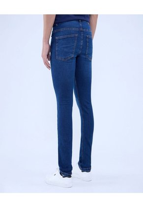 Jean Para Hombre Slim Color Azul Oscuro Marca Ostu #60160404