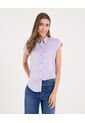 Camisa  Para Mujer Manga Corta Color Morado Marca Ostu #40010336 de Ostu