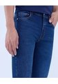 Jean Para Hombre Slim Color Azul Oscuro Marca Ostu #60160404 de Ostu