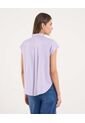 Camisa  Para Mujer Manga Corta Color Morado Marca Ostu #40010336 de Ostu