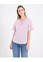 Blusa  Para Mujer Manga Corta Color Rosa Marca Ostu #40121248 de Ostu