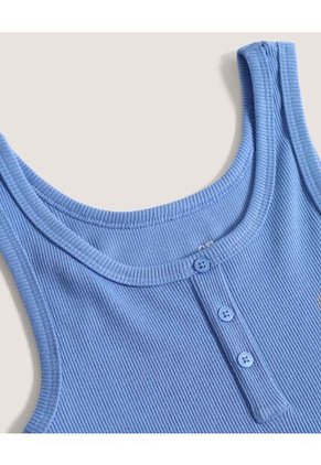 Camiseta  Para Mujer Crop Top Manga Sisa Color Azul Marca Ostu #40092691