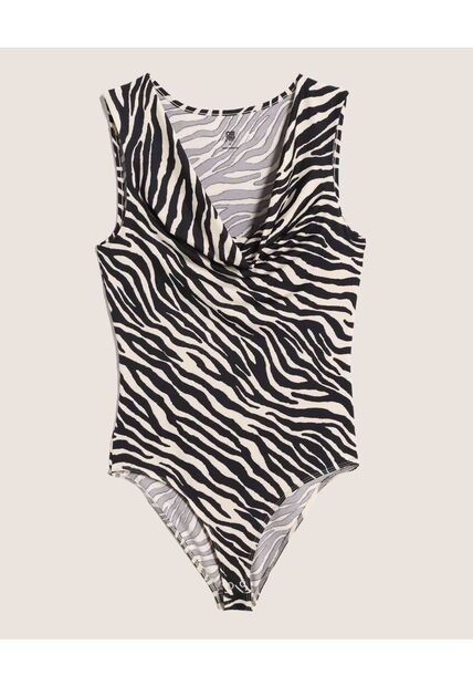 Body  Para Mujer Manga Sisa Color Negro Marca Ostu #40200236