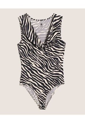 Body Para Mujer Manga Sisa Color Negro Marca Ostu #40200236