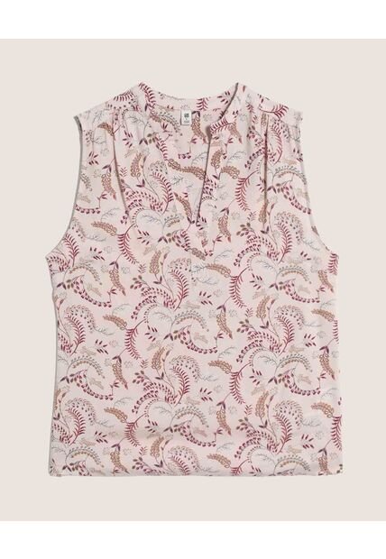 Blusa  Para Mujer Manga Sisa Color Crema Marca Ostu #40121206