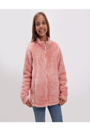 Chaqueta Para Niña Abrigo Color Rosado Marca Ostu #90080034