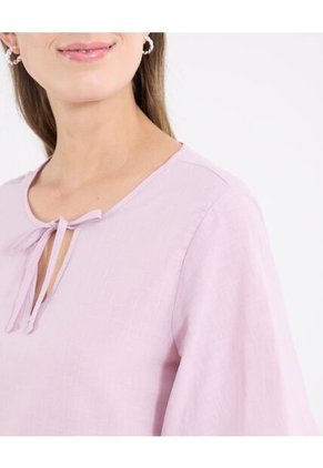 Blusa Para Mujer Manga Corta Color Rosa Marca Ostu #40121248