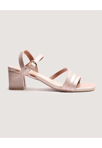 Sandalias  Para Mujer Tacon Color Beige Marca Ostu #40690021 Ostu