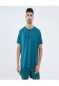 Camiseta Para Hombre Manga Corta Cuello Redondo Color Verde Marca Ostu #60091614 de Ostu