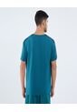 Camiseta Para Hombre Manga Corta Cuello Redondo Color Verde Marca Ostu #60091614 de Ostu