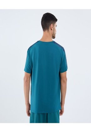 Camiseta Para Hombre Manga Corta Cuello Redondo Color Verde Marca Ostu #60091614