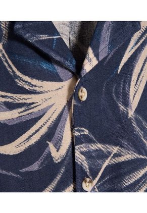 Camisa Para Hombre Manga Corta Sin Bolsillo Color Azul Marca Ostu #60010760