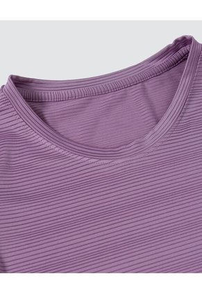 Camiseta Para Mujer Manga Corta Color Morado Marca Ostu #40091805