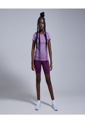 Camiseta Para Mujer Manga Corta Color Morado Marca Ostu #40091805