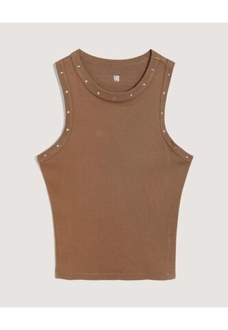 Camiseta  Para Mujer Manga Sisa Cuello Redondo Color Café Marca Ostu #40092556 Ostu