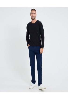 Jean Para Hombre Carrot Color Azul Marca Ostu #60160402