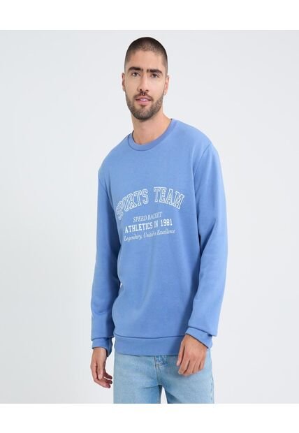 Buzo Para Hombre Cuello Redondo Color Azul Marca Ostu #60060492