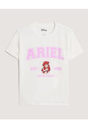 Camiseta  Para Mujer Manga Corta Cuello Redondo Color Crema Marca Ostu #40092741