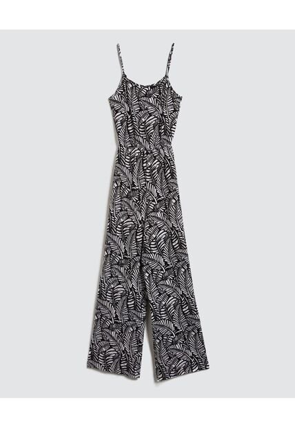 Enterizo Para Mujer Manga Sisa Color Negro Marca Ostu #40320100