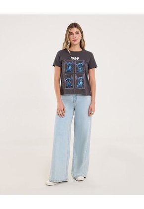 Camiseta Con Estampado De Stitch  Para Mujer #40092586 Ostu