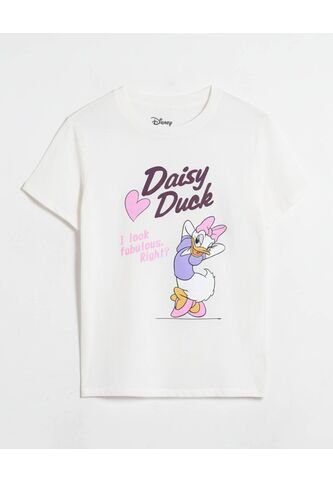 Camiseta  Para Mujer Manga Corta Cuello Redondo Color Crema Marca Ostu #40092750 Ostu