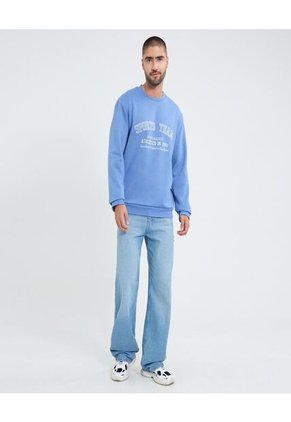 Buzo Para Hombre Cuello Redondo Color Azul Marca Ostu #60060492