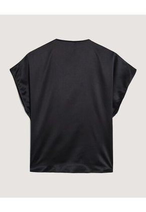 Blusa Para Mujer Manga Corta Color Negro Marca Ostu #40121107