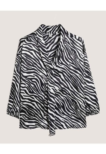 Blusa  Para Mujer Manga Larga Color Negro Marca Ostu #40121273