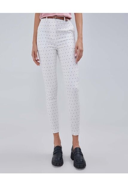 Pantalon Para Mujer Chino Color Crema Marca Ostu #40070629