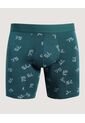 Boxer  Para Hombre Filete Medio Algodón Color Verde Marca Ostu #60000508 de Ostu
