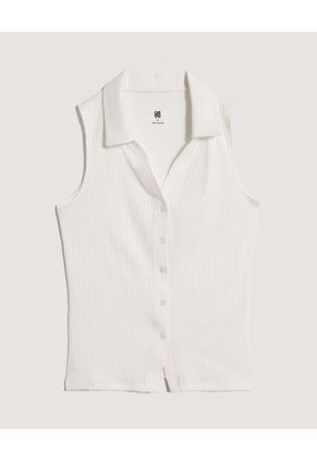 Chaleco  Para Mujer Punto Color Crema Marca Ostu #40250034