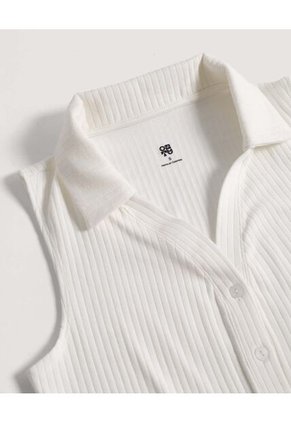 Chaleco  Para Mujer Punto Color Crema Marca Ostu #40250034