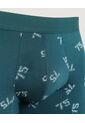 Boxer  Para Hombre Filete Medio Algodón Color Verde Marca Ostu #60000508 de Ostu