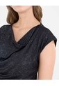 Camiseta  Para Mujer Manga Corta Cuello Redondo Color Negro Marca Ostu #40092788 de Ostu