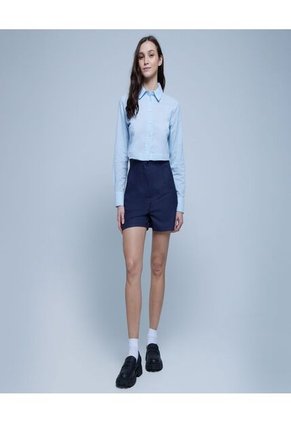 Camisa Para Mujer Manga Larga Color Azul  Marca Ostu #40010173