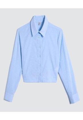 Camisa Para Mujer Manga Larga Color Azul  Marca Ostu #40010173