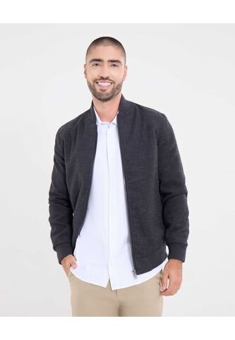 Chaqueta  Para Hombre Bomber Color Gris Marca Ostu #60080178 Ostu
