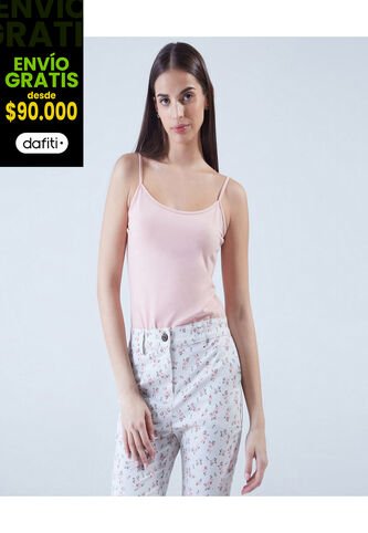 Top Para Mujer Top Color Rosado  Marca Ostu #40220273 Ostu