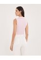 Polo Para Mujer Manga Sisa Color Rosa Marca Ostu #40110185 de Ostu