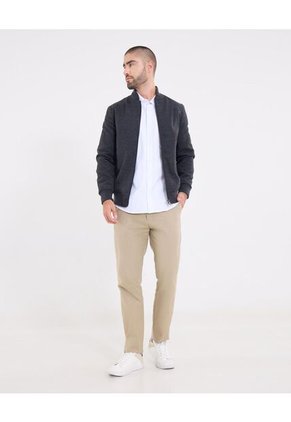 Chaqueta Para Hombre Bomber Color Gris Marca Ostu #60080178