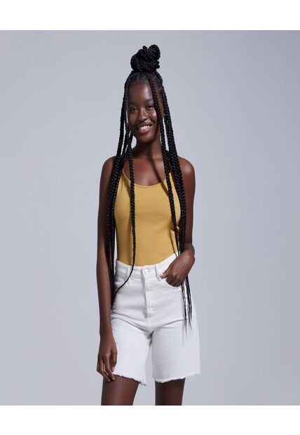 Top Para Mujer Top Color Amarillo  Marca Ostu #40220310