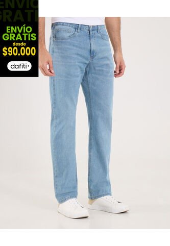 Jean Para Hombre Regular Color Azul  Marca Ostu #60160251 Ostu