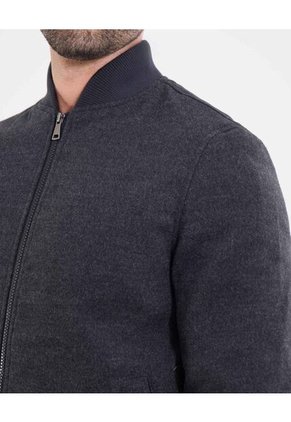 Chaqueta Para Hombre Bomber Color Gris Marca Ostu #60080178