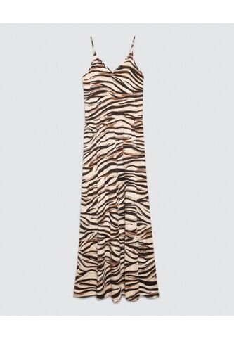 Vestido Para Mujer M/Sisa Largo Color Beige Marca Ostu #40170278 Ostu