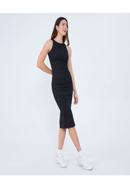 Vestido Para Mujer M/Sisa Largo Color Negro Marca Ostu #40170299